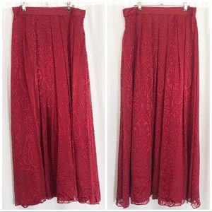 PrintStudio Silk Blend Velvet Burnout Maxi Skirt